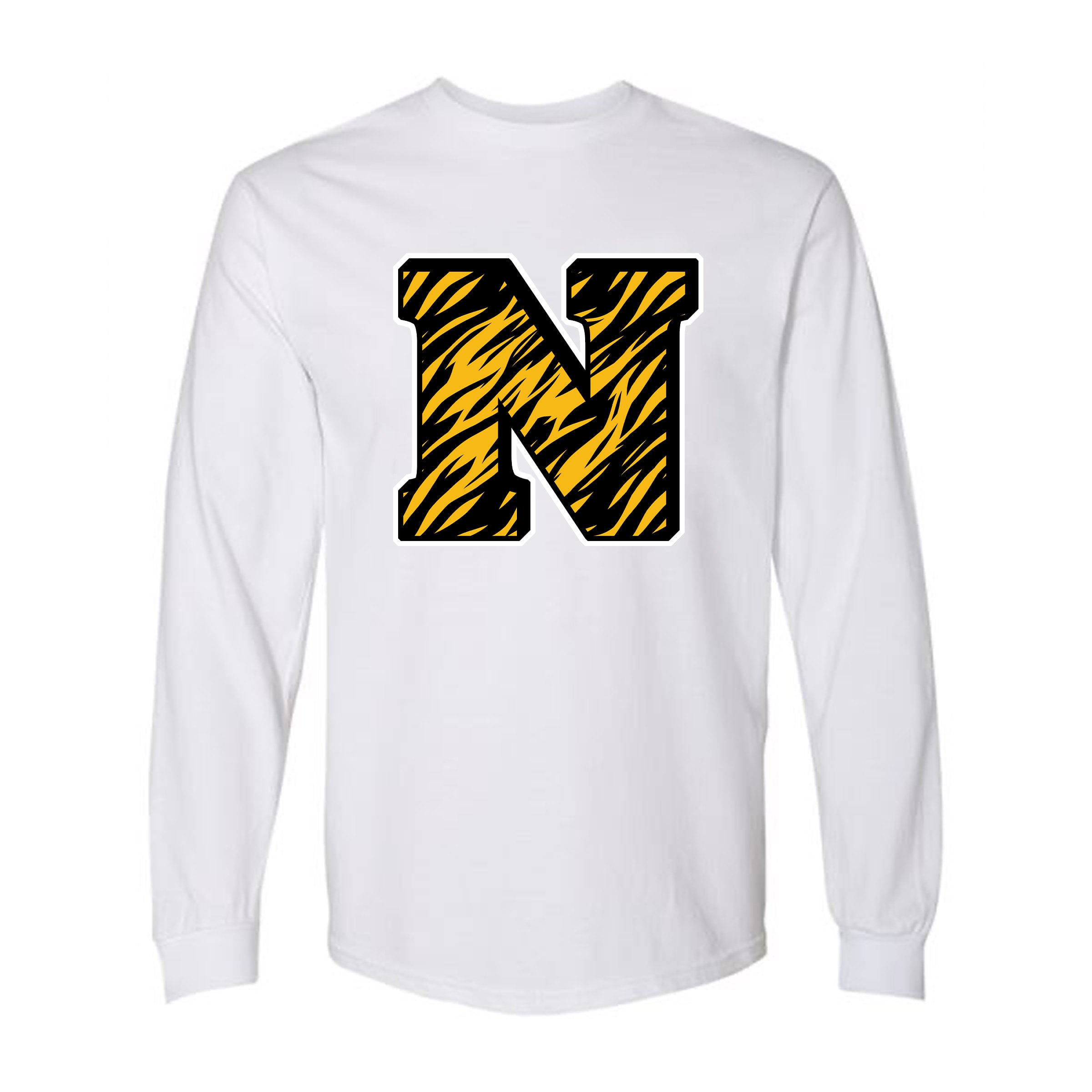 This is a Gildan long sleeve with our Neville spirit 3 design printed