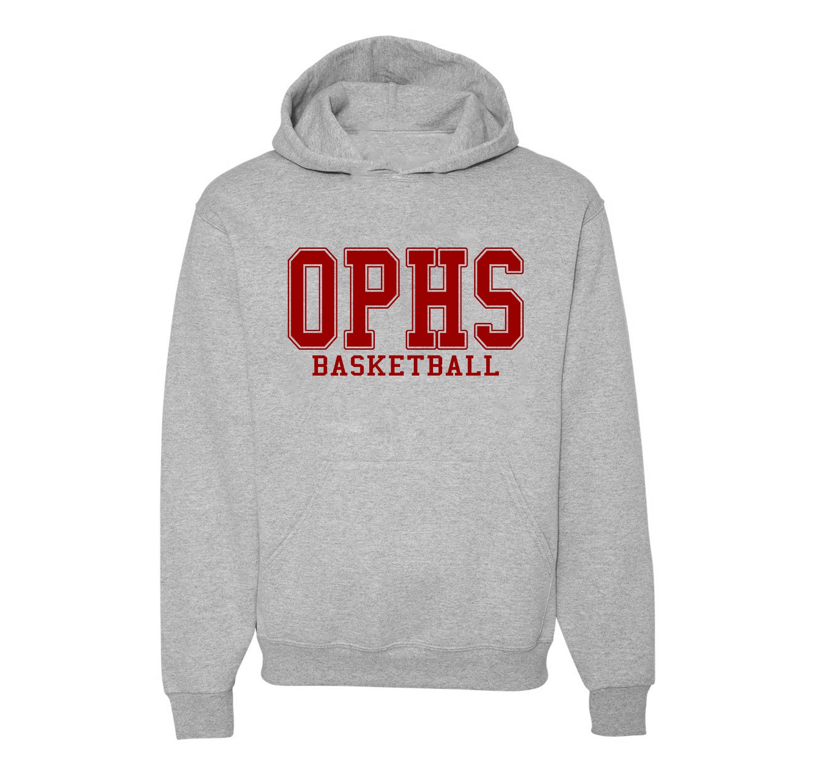 This is a Gildan hoodie with our Ouachita Lion s basketball 1 design printed on the front of the shirt